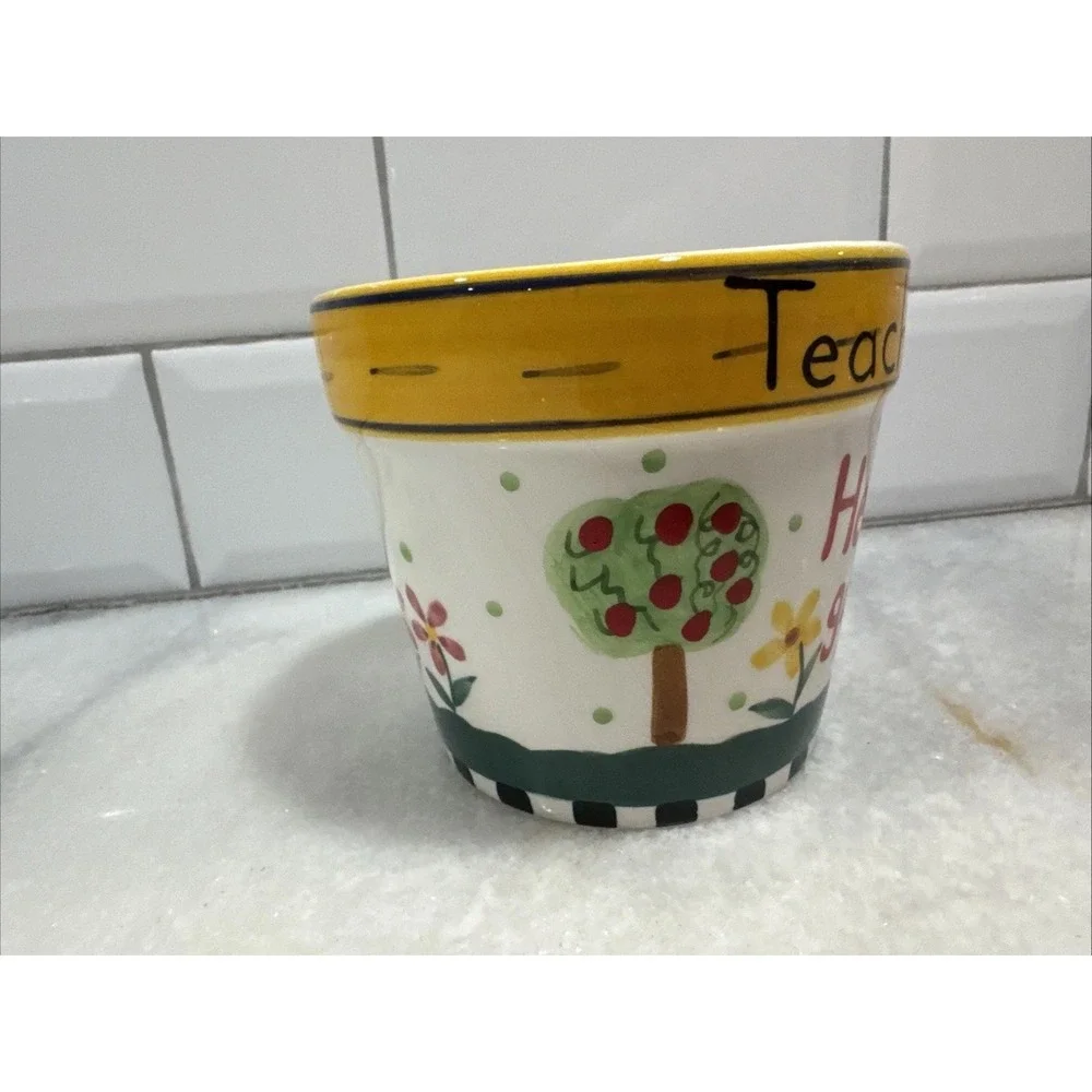 Teachers Help Is Grow Flower‎ Pot OLA001
